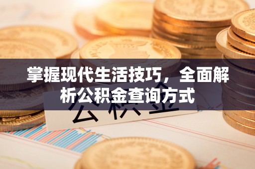 琼海掌握现代生活技巧，全面解析公积金查询方式