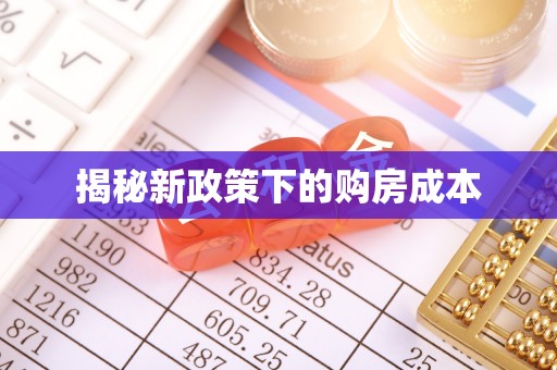 琼海揭秘新政策下的购房成本