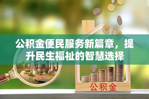琼海公积金便民服务新篇章，提升民生福祉的智慧选择