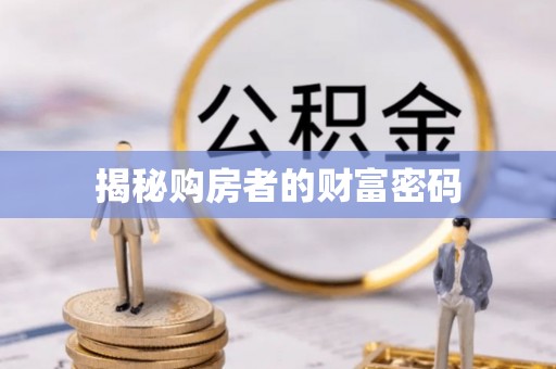琼海揭秘购房者的财富密码