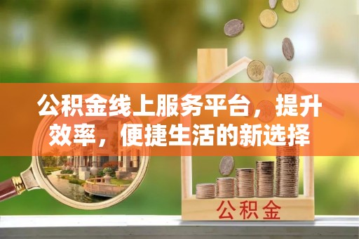 琼海公积金线上服务平台，提升效率，便捷生活的新选择