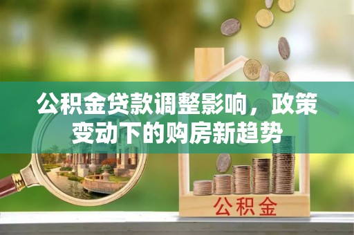 琼海公积金贷款调整影响，政策变动下的购房新趋势